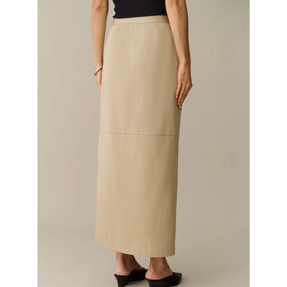 New O.P.T tan Annelise wrap maxi skirt $147 size XS - Picture 3 of 6